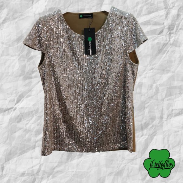 Top con Paillettes